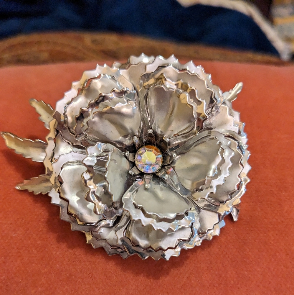 STUNNING SILVER BLING ROSE - Picture 4 of 5